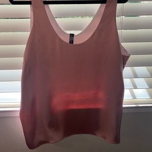 Pink business casual tank